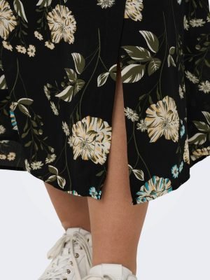 juodas geletas sijonas vasarai