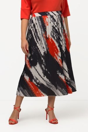 spalvotas plisuotas sijonas