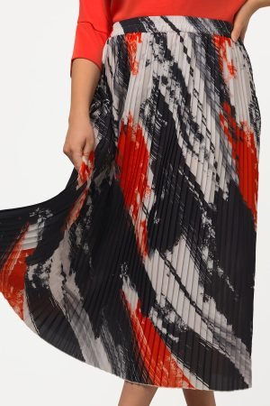 spalvotas plisuotas sijonas