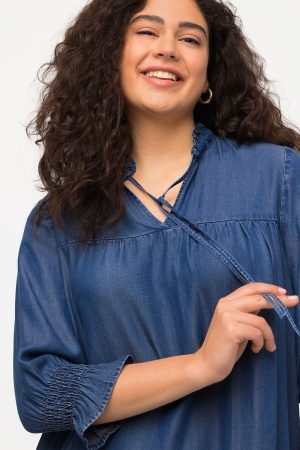 dzinsine suknele is liocelio