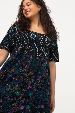 medvilnine suknele su rastu trumpos rankoves