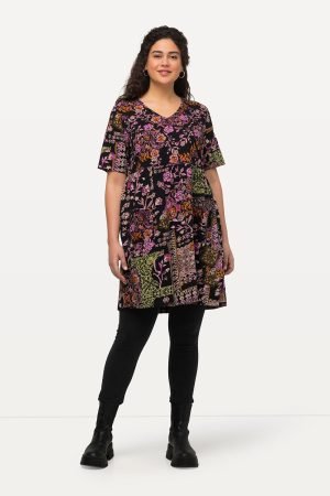 tunika suknele trumpomis rankovemis