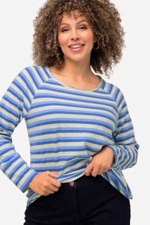 juostuoti melynai balti marskineliai merginoms