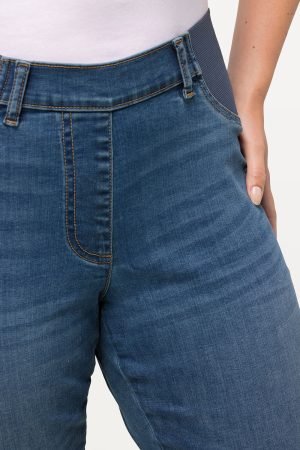 moteriski kapri dzinsai elastinis juosmuo