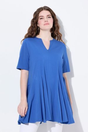 melyna ekologiskos medvilnes tunika su klostemis mini ilgis