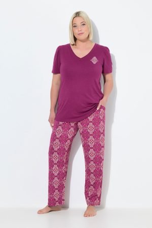 plius dydzio moteriska pizama rausva