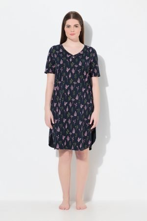 tamsus medvilninai naktiniai moterims midi ilgis