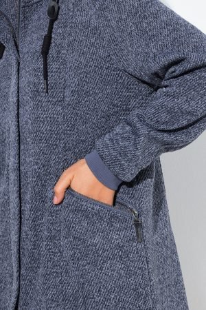 pilka flisine moteriska striuke merginoms