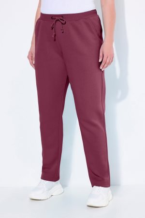 rudos bordo spalvos sportines kelnes moterims dideli dydziai