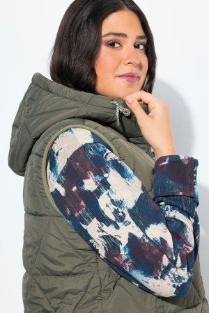 moteriska dygsniuota liemene chaki spalvos