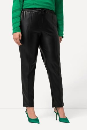 juodos dirbtines odos kelnes moterims