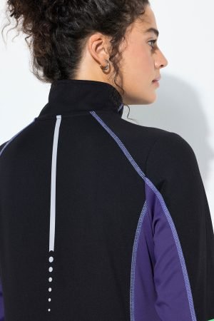 moteriski sportiniai marskineliai auksta apykakle neonines spalvos